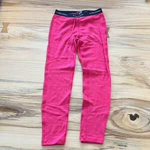 Icebreaker Kids Bright Pink Leggings